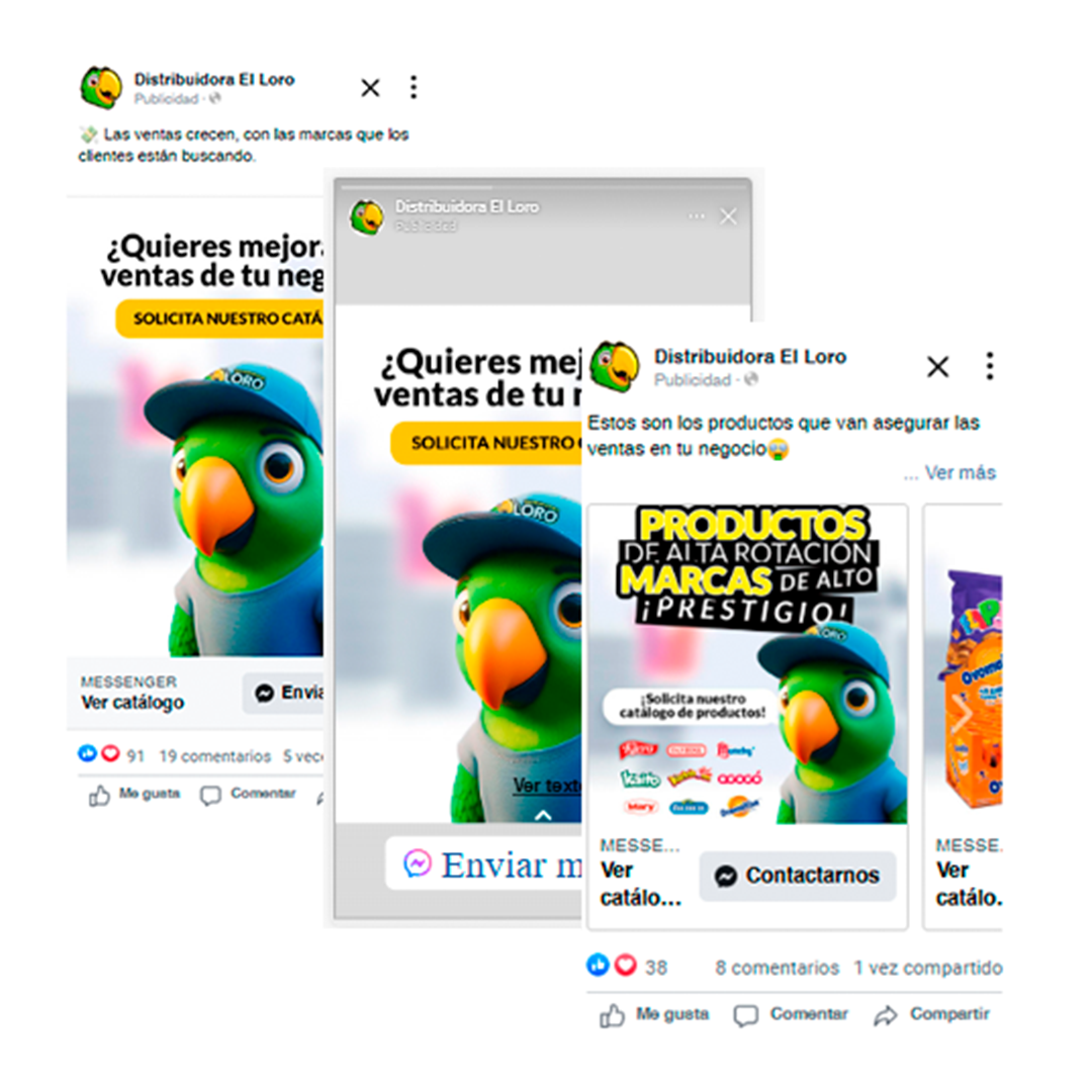 Anuncio Meta Ads - Distribuidora El Loro